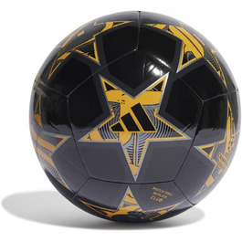 Футбольний м'яч adidas UCL Rm CLB, машинне зшивання, розмір 5, чорний/жовтий/карбон