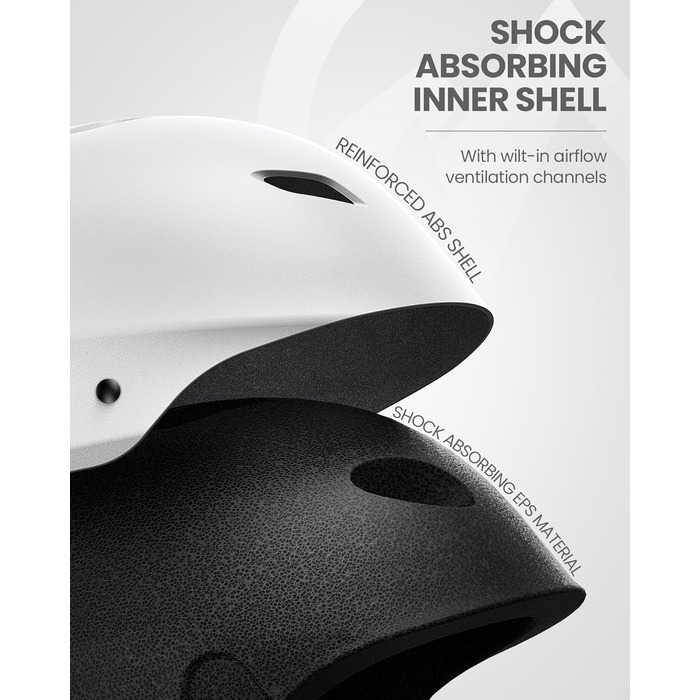 Набір для сноубордингу та лижного спорту Outdooraster: шолом, маска PRO, для жінок, чоловіків, молоді, білий, XL