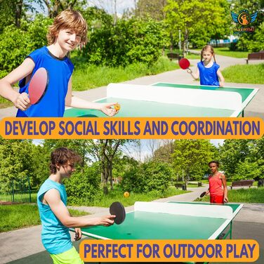 Набір для пінг-понгу MaxMVMT – 7 шарів карбону, комплект для 4 гравців, преміум гума 2.1 мм, 8 тенісних кульок, портативна сумка