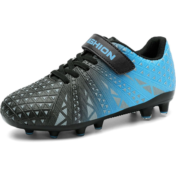 Дитячі футбольні бутси ASHION для футболу та активного відпочинку, розмір 32 EU, блакитно-чорні