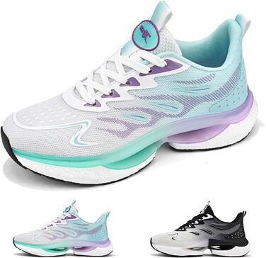 Спортивне взуття для жінок та чоловіків: кросівки для бігу, фітнесу, прогулянок та активного відпочинку. Розміри 35-45 EU (44 EU, блакитний, зелений, білий)