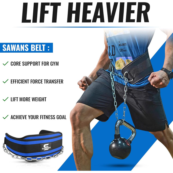 Пояс для підтягувань Dip з неопреновою підтримкою спини, 91.4 см, для важкої атлетики, бодібілдингу, пауерліфтингу, тренувань у спортзалі