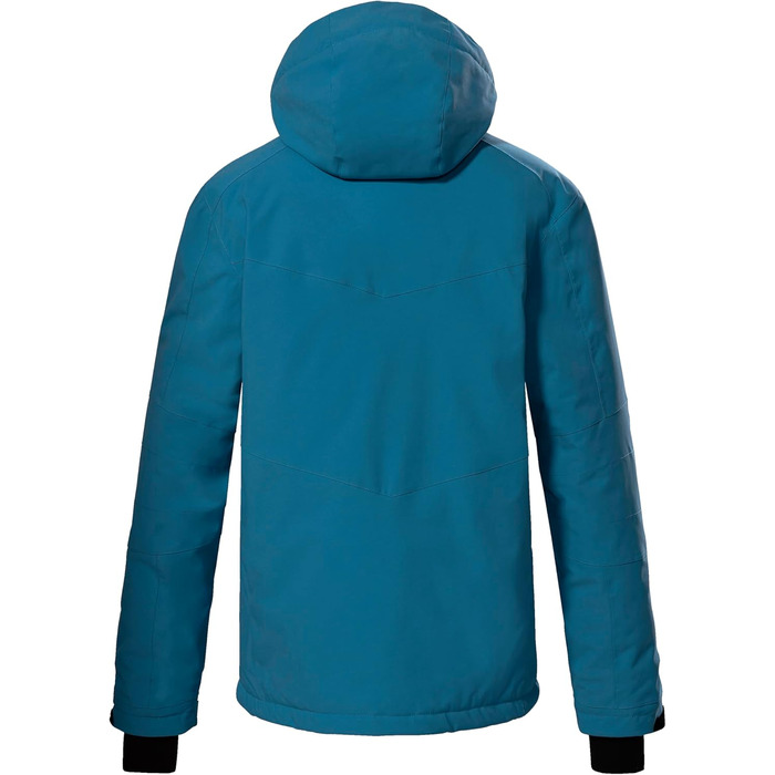 Killtec чоловіча куртка для катання на лижах KSW 44 MN, функціональна куртка з відстібаною капюшоном та снігозахисним манжетом, середньо-блакитна, розмір M