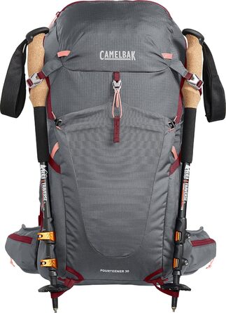 Гідратаційний рюкзак CAMELBAK Fourteener 30 для дорослих, унісекс, 30 л, сірий/червоний