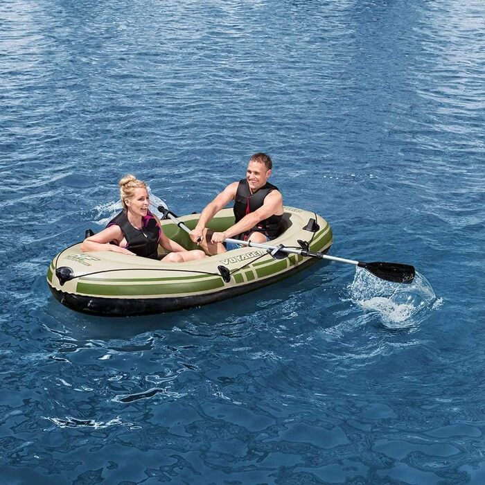 Надувний човен Bestway Hydro-Force Voyager 300 для 2 осіб, 243x102x31 см, комплект для відпочинку на воді
