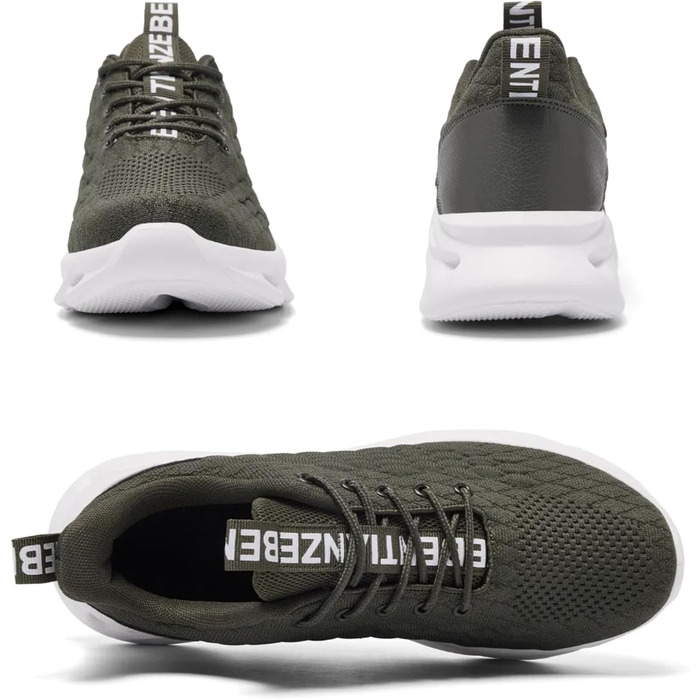 Чоловічі кросівки для бігу, тенісу та фітнесу. Легкі, дихаючі, зелені. Розмір 43 EU