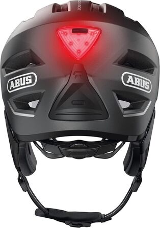 Велошолом ABUS Stadthelm Pedelec 2.0 ACE з підсвіткою, візором, дощовиком, захистом вух для чоловіків і жінок