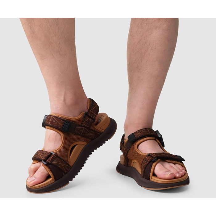 Чоловічі сандалії ONCAI Wandersandalen - сірі, для пляжу, трекінгу та водного спорту, з регульованими ремінцями (49 EU)