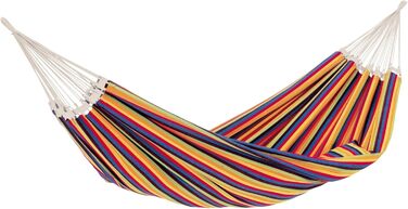 Гамак AMAZONAS Paradiso XXL Комфортний, ручної роботи, Бразилія, 250x175 см, до 200 кг, колір Лава, для відпочинку