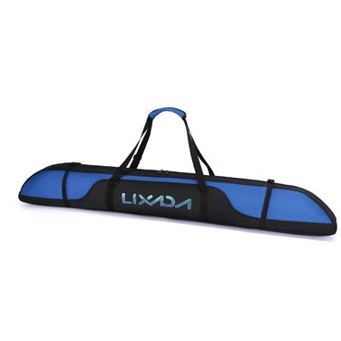 Чохол для сноуборда Lixada Boardbag (160 см) з регульованим плечовим ременем, водонепроникна сумка з оксфордської тканини, чорно-синя