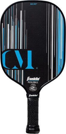 Професійна ракетка для піклболу Franklin Sports Pro Christine McGrath, поліпропіленова, сертифікована USAPA, 13 мм, синя