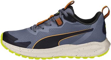 Кросівки Puma Unisex Twitch Runner Trail для трейлраннінгу (45 EU, Evening Sky Orange Brick Puma Black)