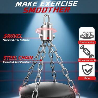 Боксерський мішок Prorobust 120 см з рукавичками 12oz, 5 м мотузки для MMA, карате, кікбоксингу, боксу, домашніх тренувань