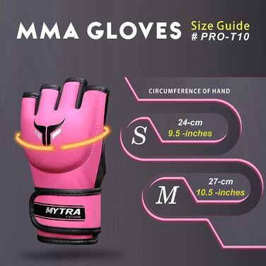 Жіночі рукавички Mytra Fusion для MMA, спарингу, кікбоксингу, муай-тай, тренувань, боїв у клітці та греплінгу