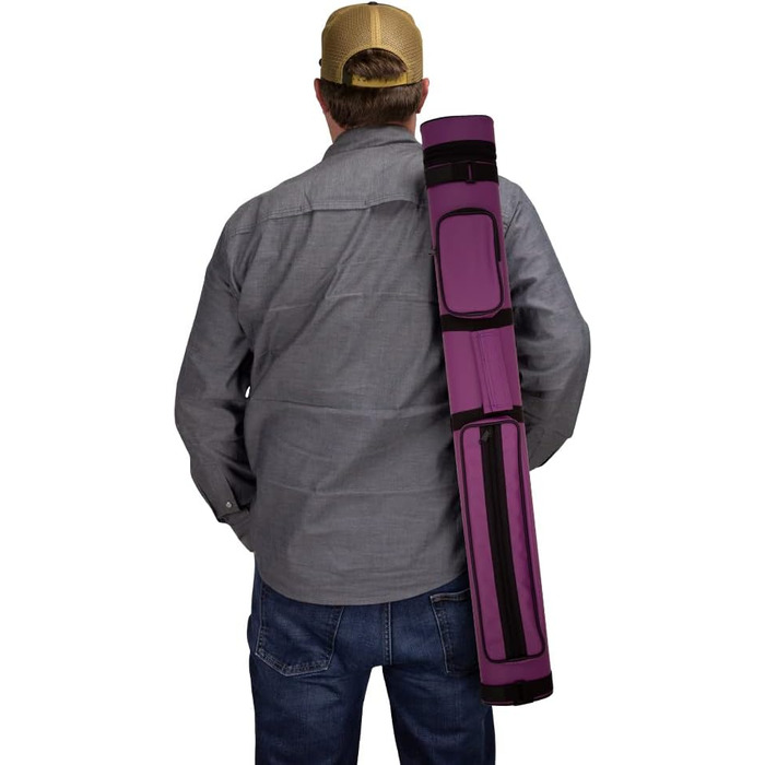 Чохол для навушників Queue з вінілу (2 кінці та 2 стержні) - Текстурований фіолетовий