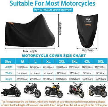 Мотоциклетний гараж Motorrad Garage Winterfest: захист від холоду, водонепроникний, 600D Oxford, з вікном для номерного знака, 230x95x125 см