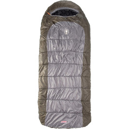 Сплячий мішок Coleman Big Basin -9°C: великий, для дорослих, з регульованою капюшоном та підкладкою з флісу