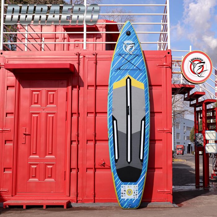 Надувна SUP-дошка 330x76x15 см з кріпленням для камери, до 150 кг, ремінь для ніг, насос, рюкзак, SeaBlue