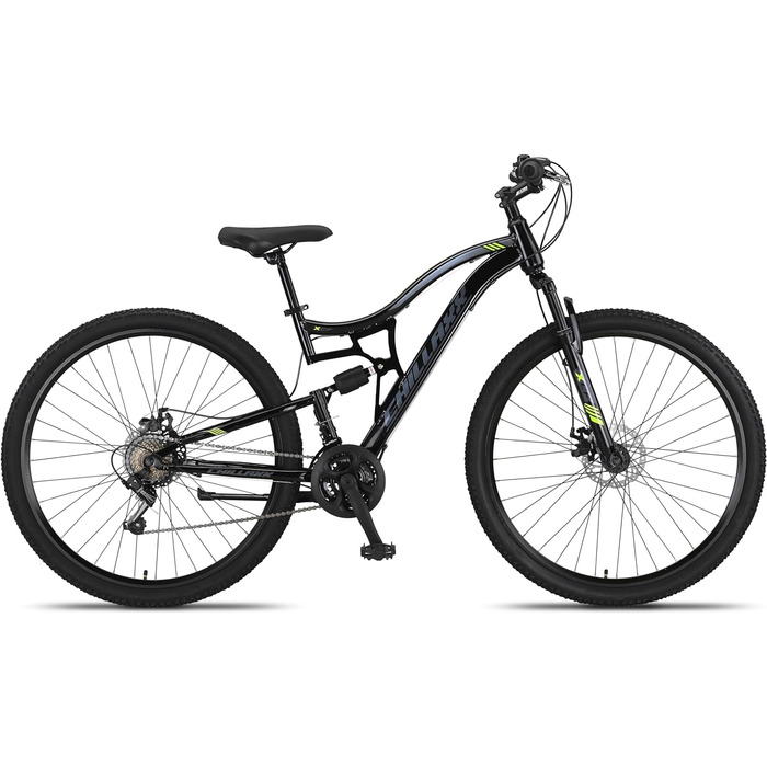 Гірський велосипед Chillaxx Bike Falcon Premium 24/26/27.5/29 дюймів для хлопців, дівчат, жінок і чоловіків, 21 швидкість, дискові гальма, повна амортизація