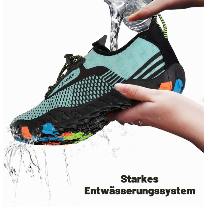 Аквашузи IceUnicorn Strandschuhe для плавання та пляжу, швидковисихаючі, 39 EU, бірюзові