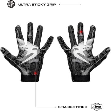 Рукавички футбольні Venum Elite Schwarz/Silver, розмір S (дорослі)