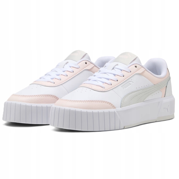 Жіночі шкіряні кросівки на платформі Puma Carina Mia, білі