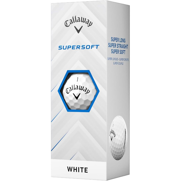 Гольф-м'яч Callaway Supersoft 2025 білий