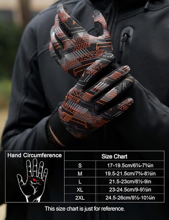 Велосипедні рукавички INBIKE для чоловіків, бігові рукавички, ударостійкі, еластичні, світловідбиваючі, дихаючі, помаранчеві, XXL