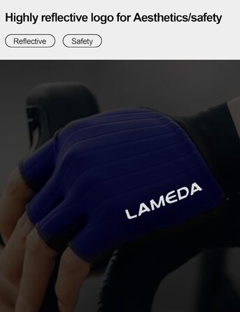 Велосипедні рукавички Ameda: тонкі літні, дихаючі, з нековзким покриттям для шосейних та гірських велосипедів. Для чоловіків та жінок, зелені (M, Синій)