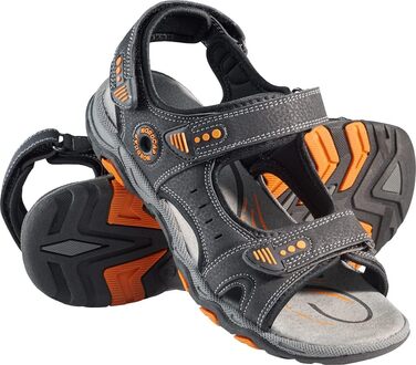 Трекінгові сандалі NORDCAP для жінок та чоловіків, зручні для хайкінгу та відпочинку на природі, з профільною підошвою та застібкою-липучкою, розміри 37-46, колір антрацит