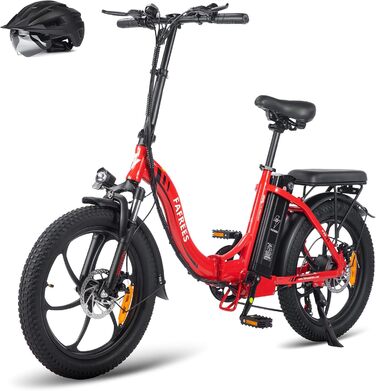 Електровелосипед Fafrees F20 20'' Fatbike, складаний, 250W, 36V/576Wh, для чоловіків та жінок, міський та гірський, вантажопідйомність 150 кг, швидкість до 25 км/год