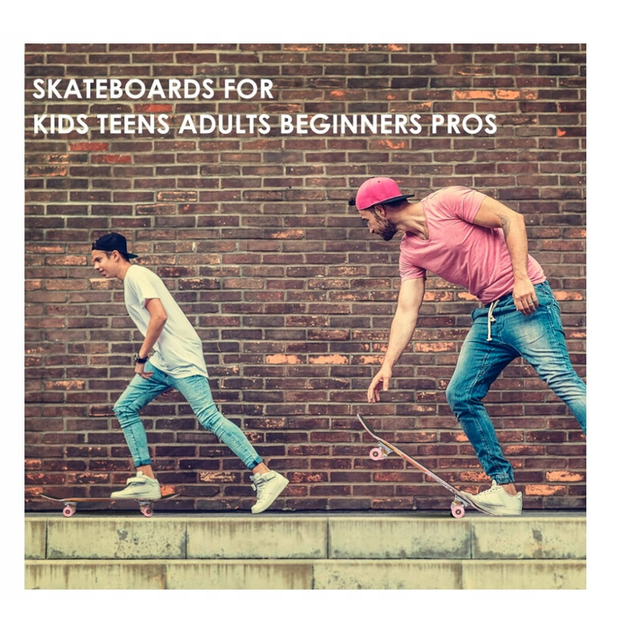 Скейтборд у зборі WeSkate Complete, 80 x 20, Double Kick