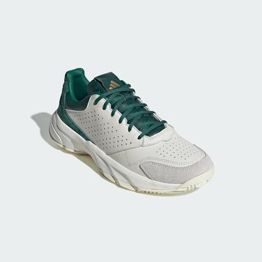 Тенісні кросівки adidas CourtJam Control 3 Premium, унісекс, 44 2/3 EU, білий/зелений