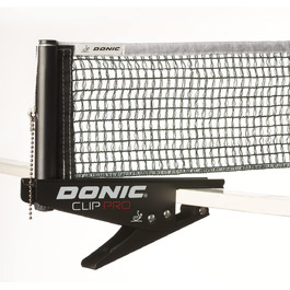 Сітка для настільного тенісу Donic Clip Pro, ITTF, з регулюванням висоти, чорна-зелена, для змагань, кліпсова, для приміщень