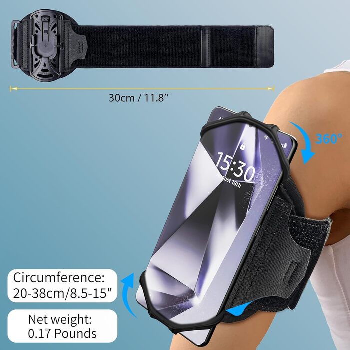 Спортивний браслет для телефону 360° Sportarmband для бігу iPhone/Samsung/Huawei 4-6.5