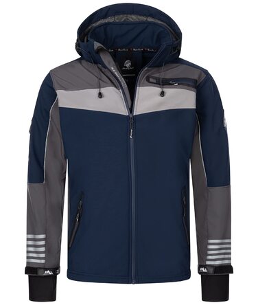 Чоловіча куртка Softshell Rock Creek Outdoor H-288, темно-синя, розмір S