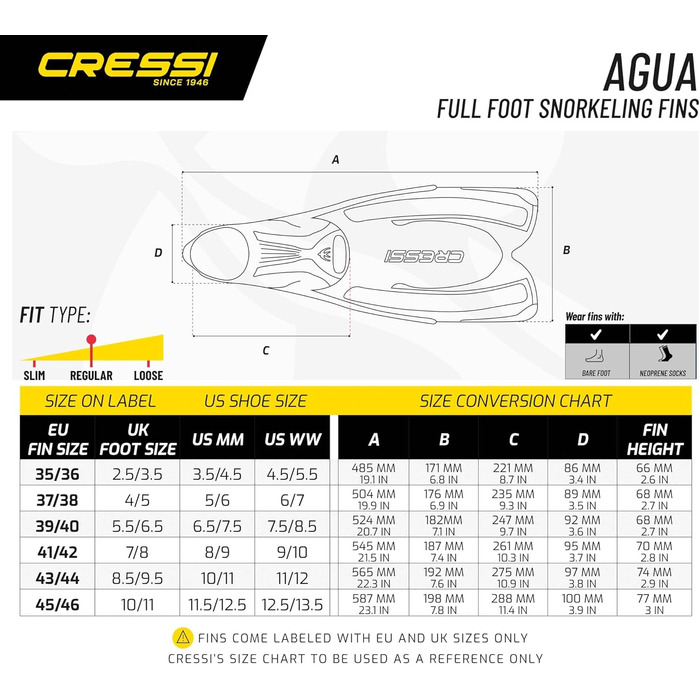 Ласти Cressi Agua Premium саморегулюючі для дайвінгу, апное, снорклінгу та плавання, рожеві, розмір 33/34