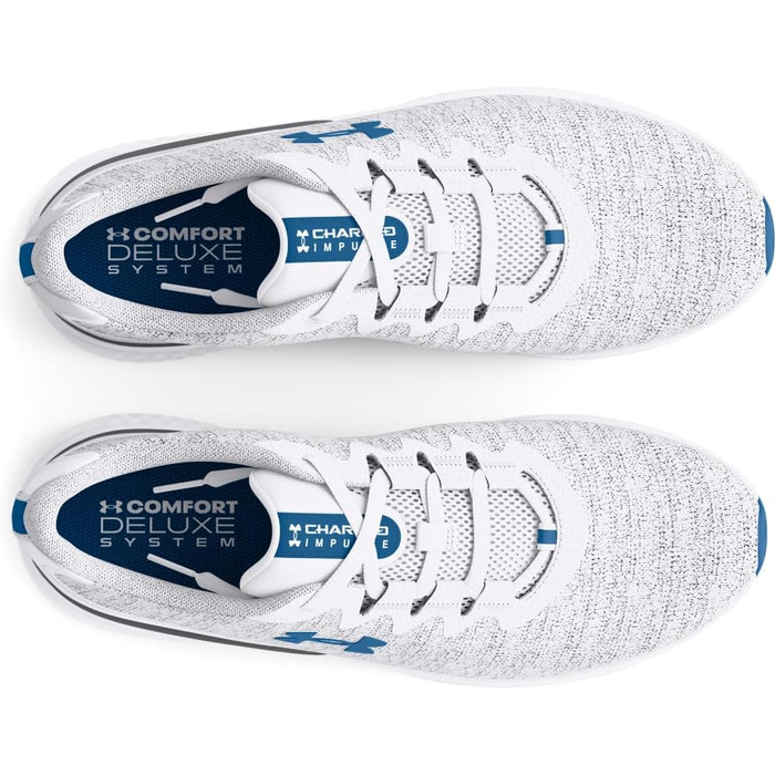 Чоловічі кросівки для бігу Under Armour Charged Impulse 3 Tech F001 (43 EU, білий/білий/фотонічний синій)