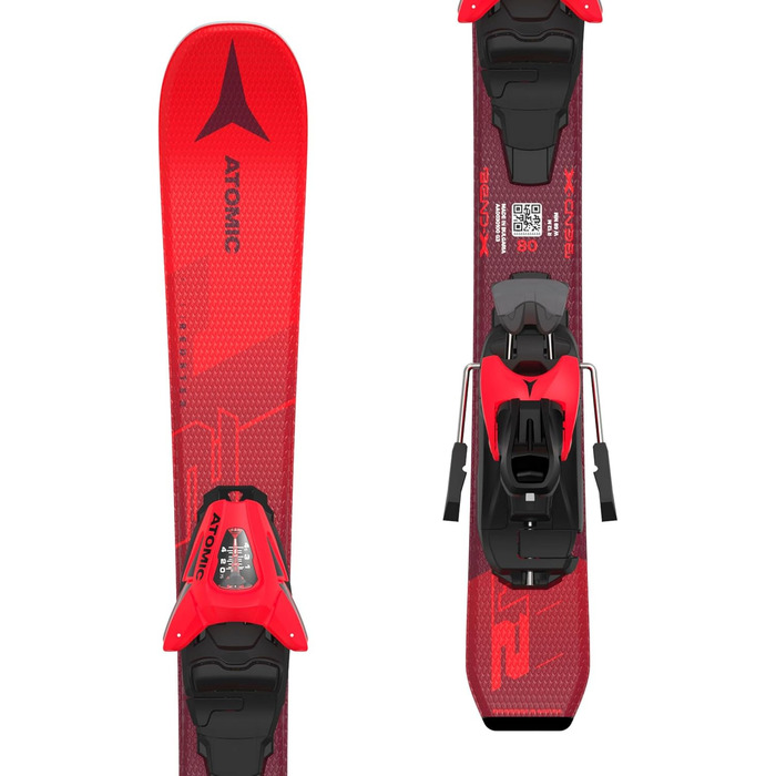Дитячі гірські лижі ATOMIC REDSTER J2 80 см + кріплення C 5 GW 23/24, червоні, карвінгові