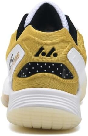 Кросівки для гандболу чоловічі та жіночі: дихаючі, з антиковзким покриттям, для тренувань та змагань, білі, золоті, 38 EU