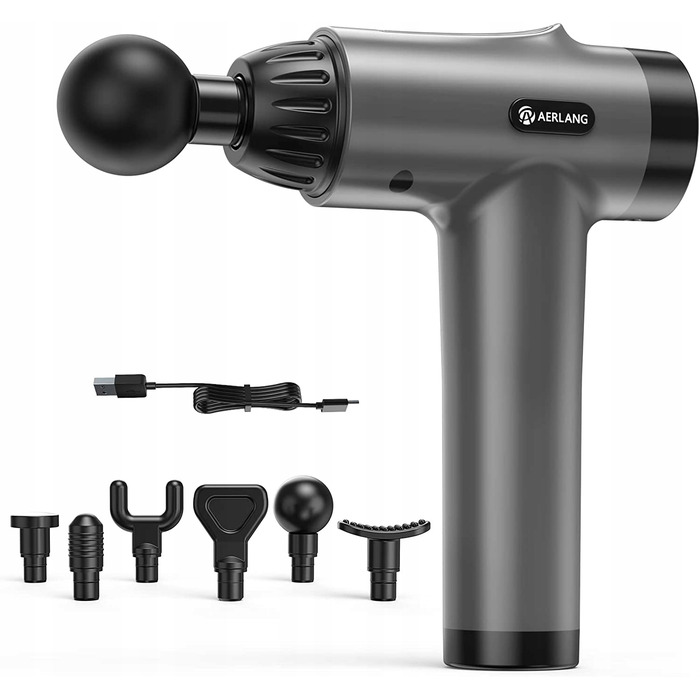 Перкусійний масажер AERLANG Massage Gun, 6 насадок