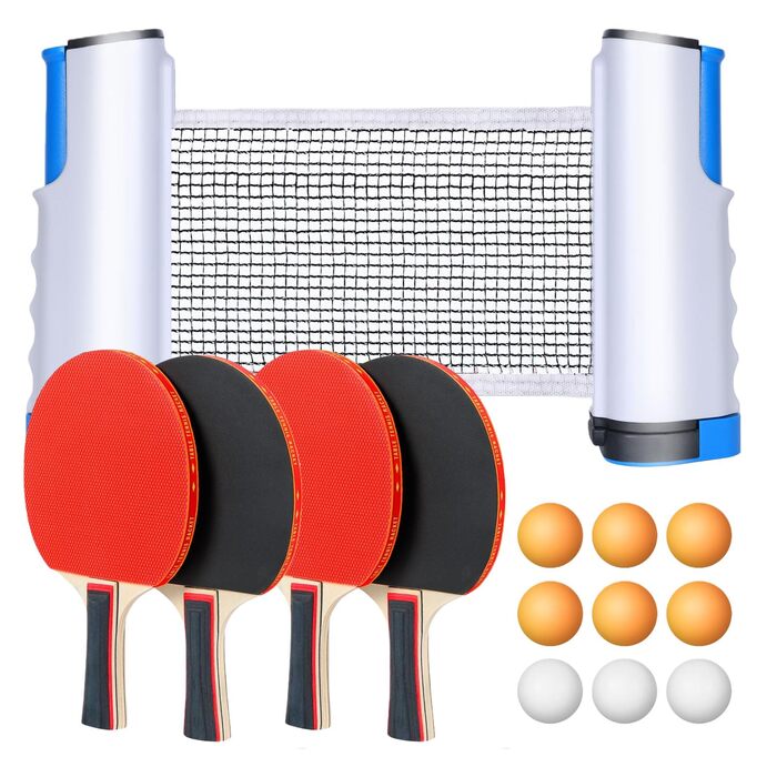Набір для настільного тенісу Flintronic: 2 ракетки + 3 м'ячі, з сумкою. Підходить для початківців та професіоналів