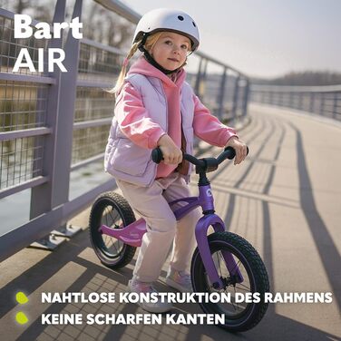Беговел Lionelo Bart Air (2-30 кг) – легкий магнієвий каркас, регульоване сидіння та кермо, зелений