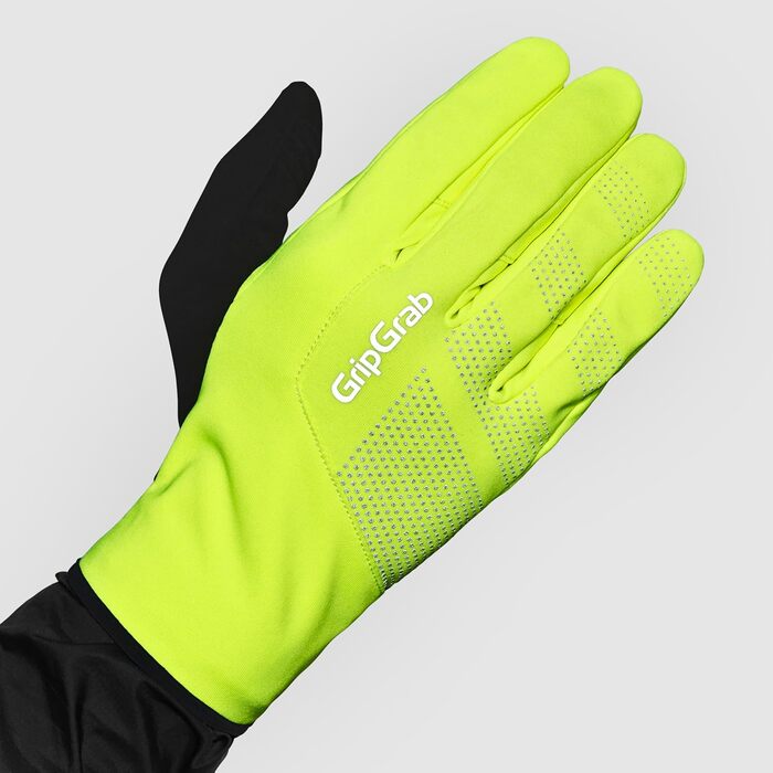 Велосипедні рукавички GripGrab Ride Winddichte, осінь/весна, тонкі, неслизькі, жовті Hi-Vis (XL)
