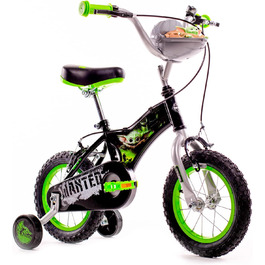 Дитячий велосипед Huffy Star Wars Grogu 12 дюймів, чорний/зелений, 30,5 см