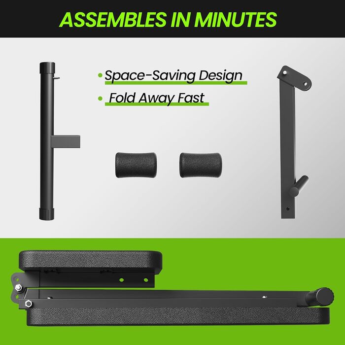 Регульована лава для тренажерів вдома, складана лава для фітнесу, тренування з гантелями, 272 кг нахил, лава з еластичними стрічками для силових тренувань