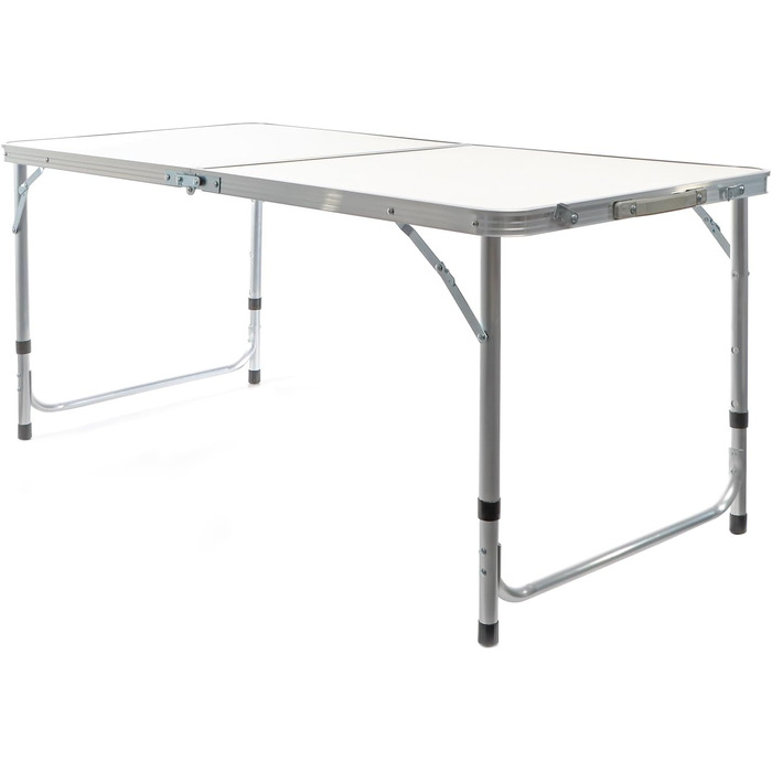 Складаний туристичний стіл Toboli 120x60x70 см, регульована висота, алюмінієвий каркас, MDF стільниця, багатофункціональний, для кемпінгу, саду, буфета
