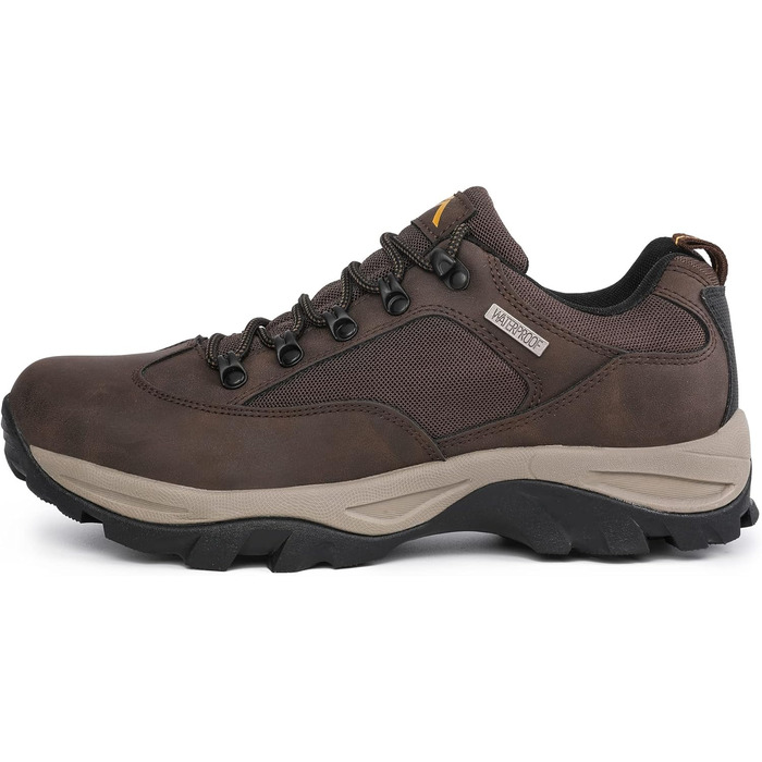 Черевики для трекінгу CC-Los чоловічі водонепроникні, легкі, з антиковзаючою підошвою, з захистом щиколотки, розмір 40-48 (48 EU, Коричневий)