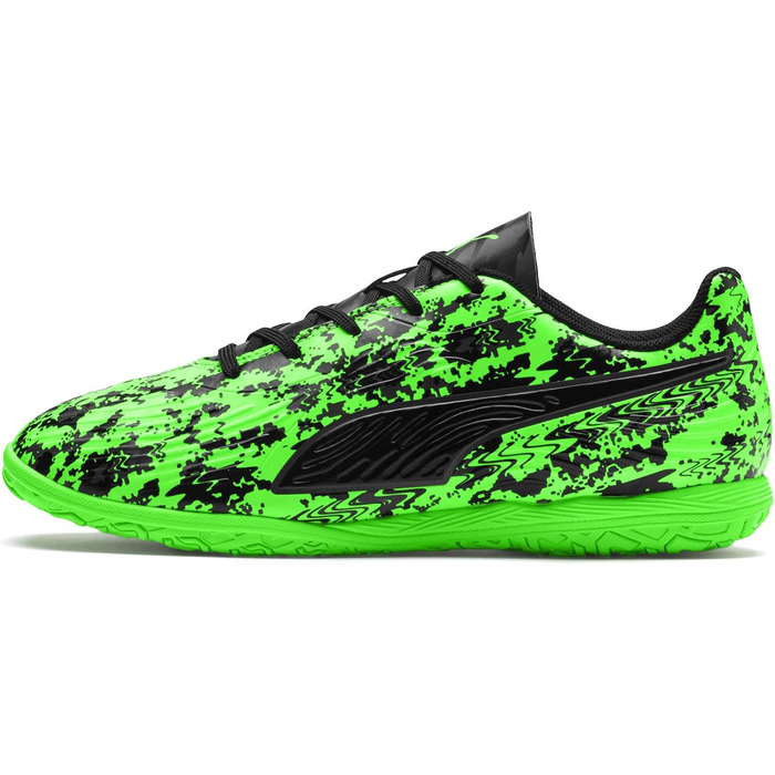 Дитячі футбольні бутси PUMA ONE 19.4 IT Jr Green Gecko Black Gray (32 EU)