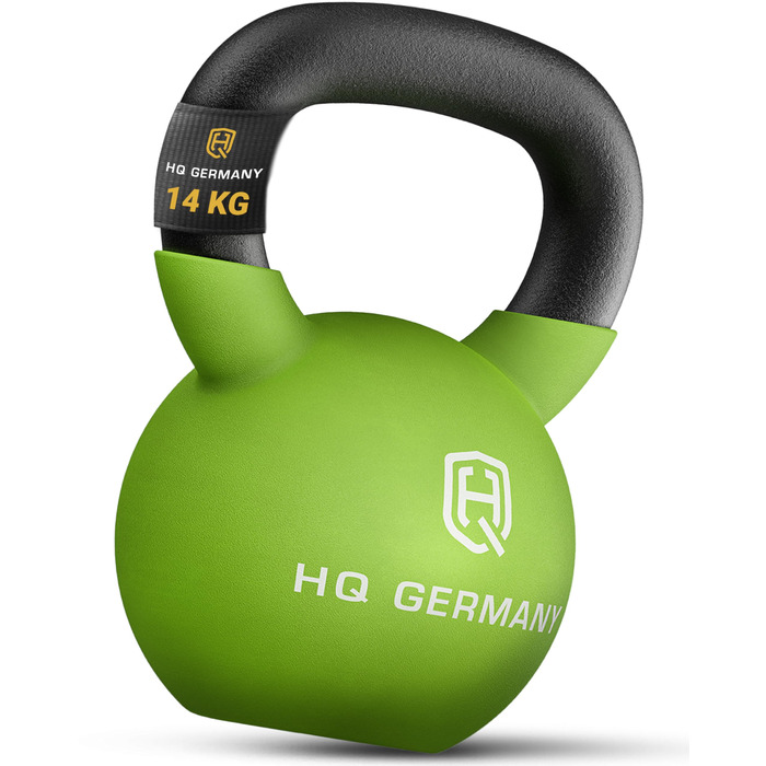 Гантель з неопрену HQ Germany® Vollguss 2-32 кг | Набір для початківців | Точність ±2,0% (14 кг)